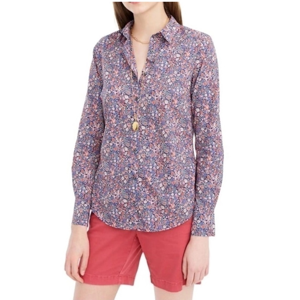 Boden Floral Print Womens‎ Shirt J1